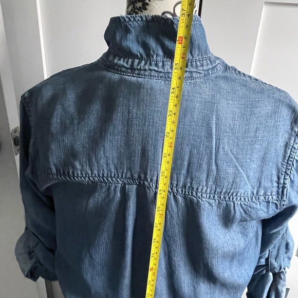 Anthropologie Cloth & Stone Chambray Tunic Dress - Picture 11 of 12